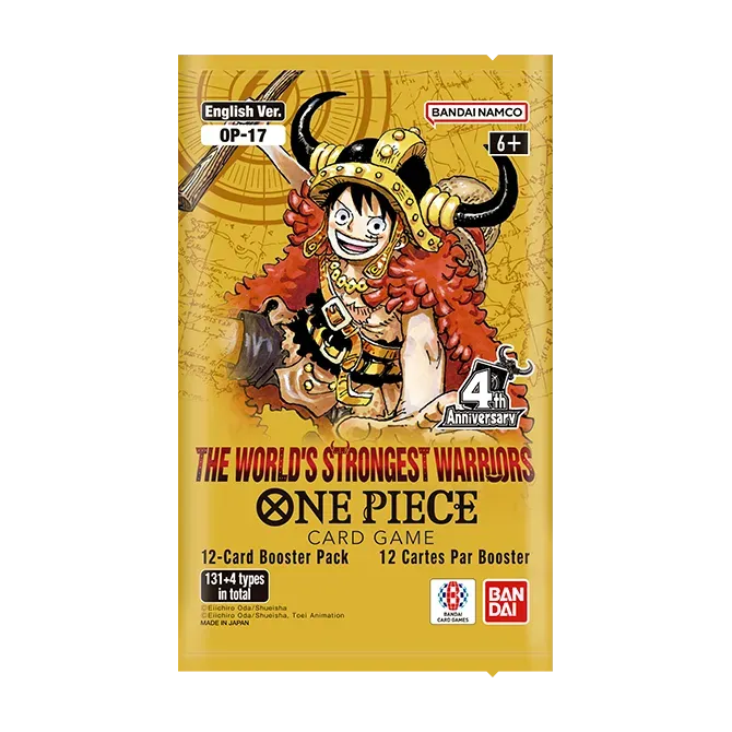 PRE-ORDER: One Piece: OP17: The World's Strongest Worriers Booster Pack: Single.