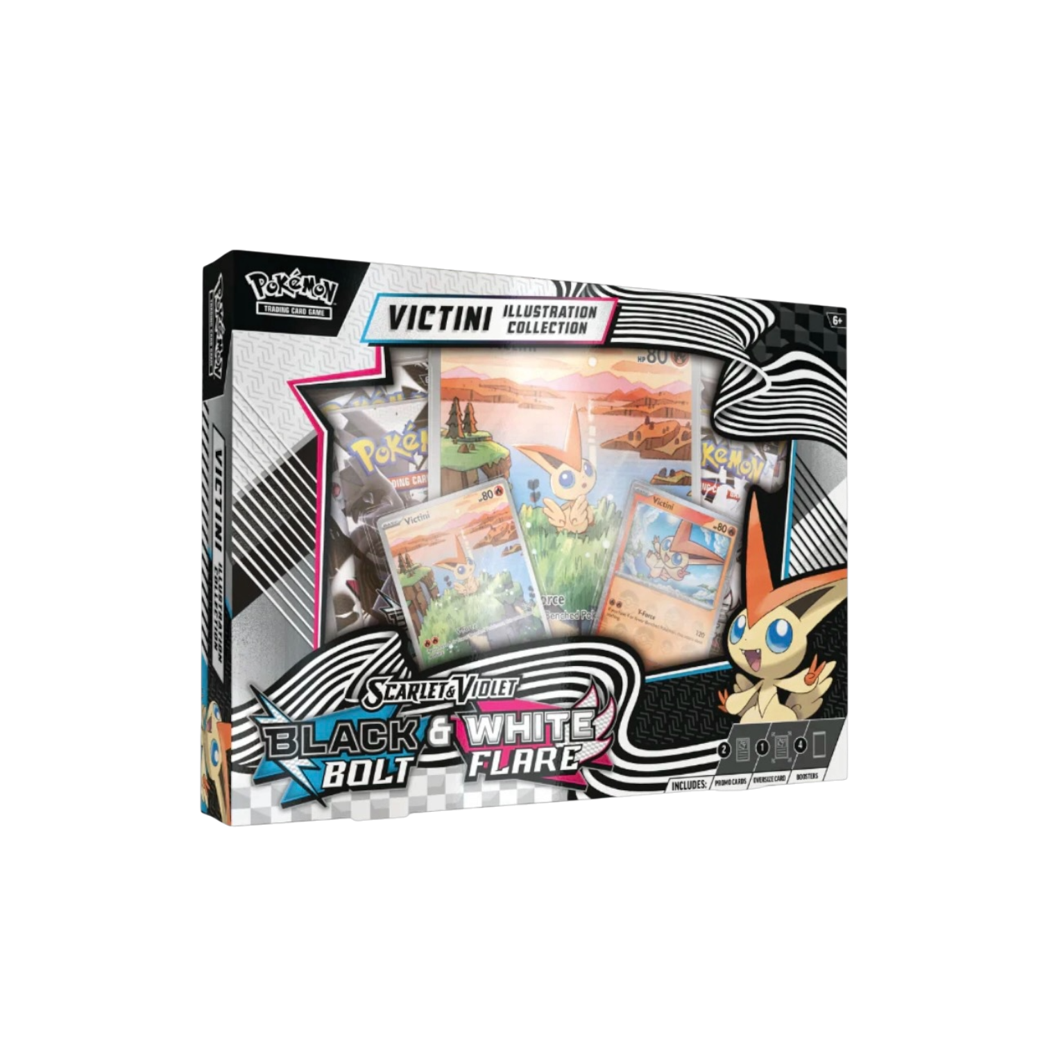 SV Black Bolt & White Flare Unova Victini Illustration Collection