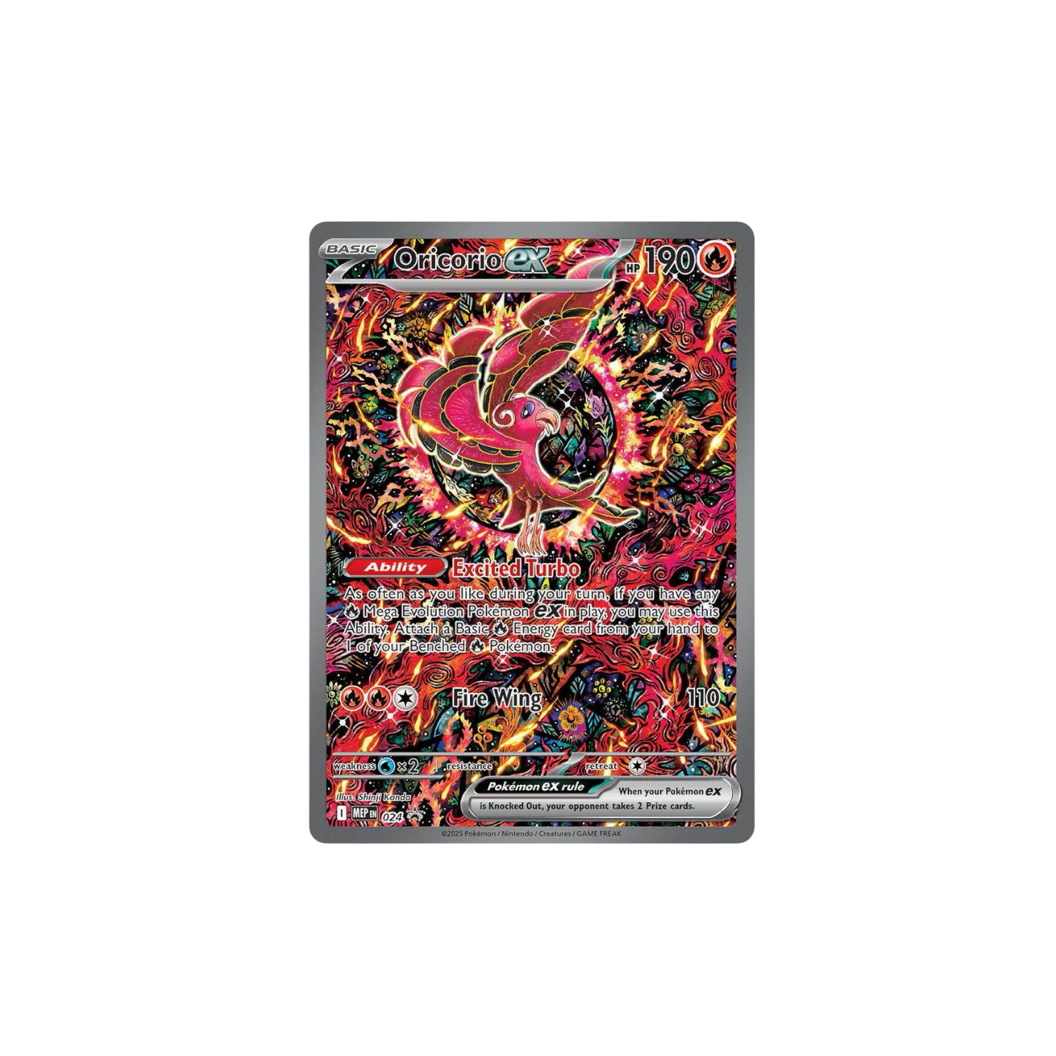 Pokemon Phantasmal Flames: Oricorio ex 024 Promo
