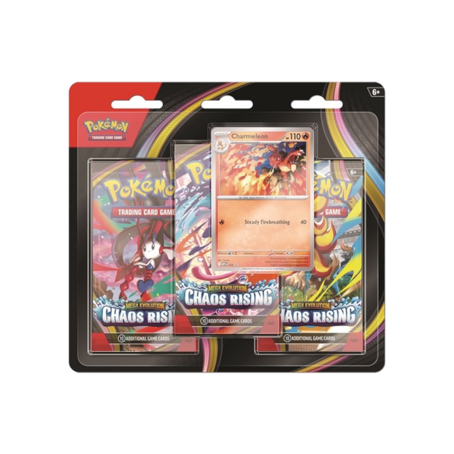Pokémon Trading Card Game (TCG): Chaos Rising 3 Pack Blister. Charmeleon