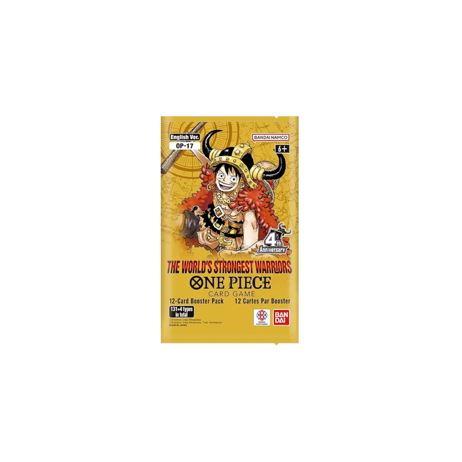 PRE-ORDER: One Piece: OP17: The World's Strongest Worriers Booster Pack: Single.